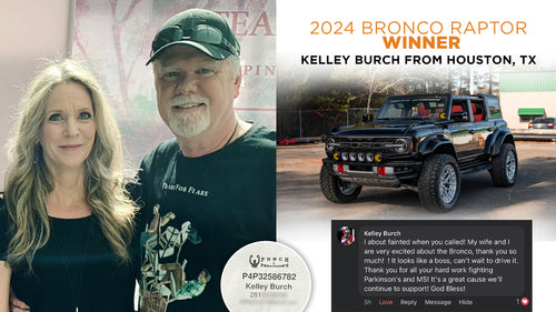 Prize won by Kelley Burch