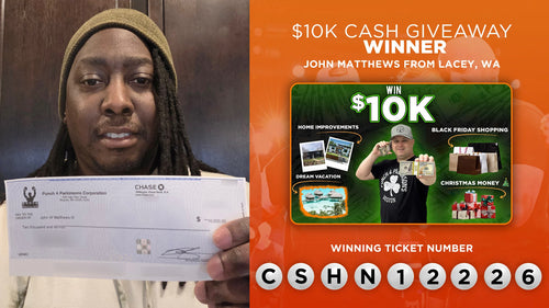 Prize won by John Matthews