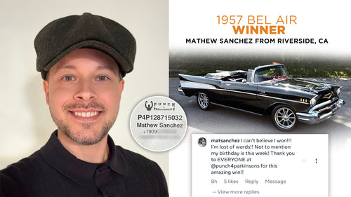 Prize won by Mathew Sanchez