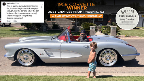 Prize won by Joey Charles