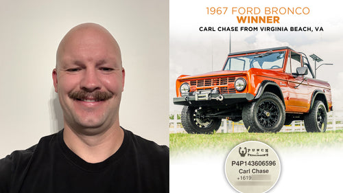 Prize won by Carl Chase