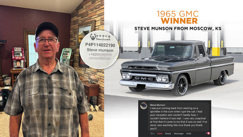 Prize won by Steve Munson