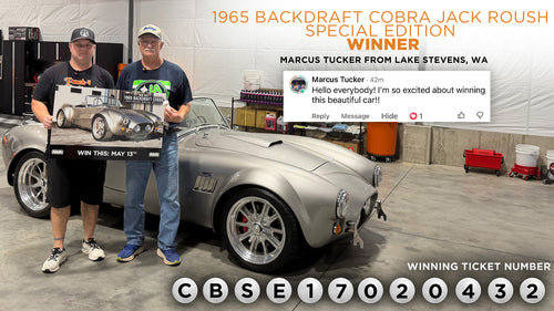 Prize won by Marcus Tucker