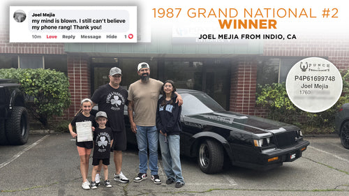 Prize won by Joel Mejia