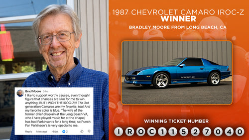 Prize won by Bradley Moore
