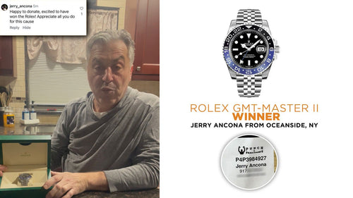 Prize won by Jerry Ancona