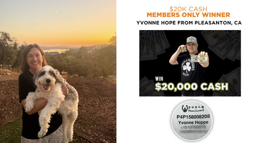 Prize won by Yvonne Hope from