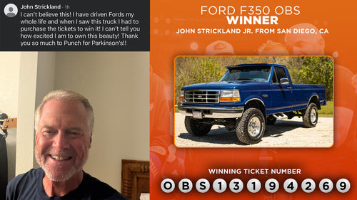 Prize won by John Strickland Jr.