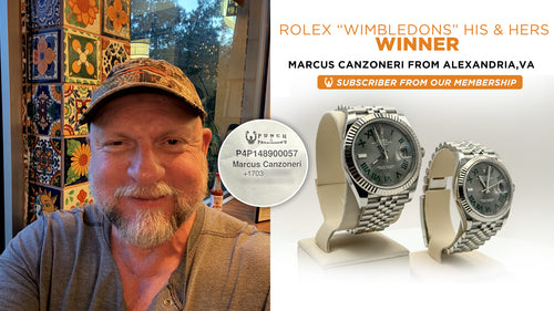 Prize won by Marcus Canzoneri