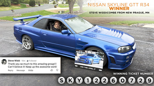 Prize won by Steve Widdicombe