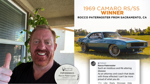 Prize won by Rocco Paternoster