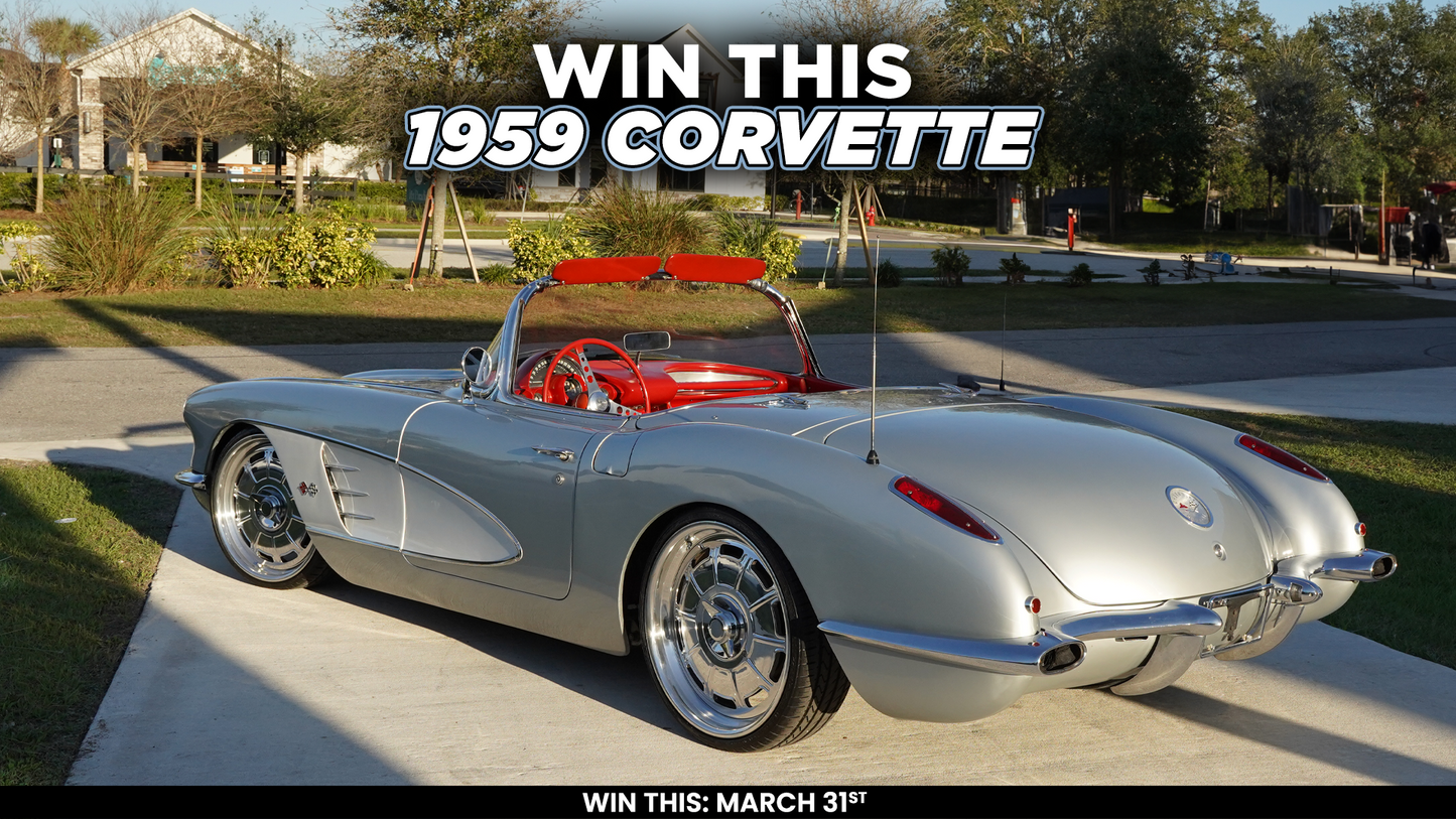 Giveaway Tickets - 16 for 1 - 1959 Corvette