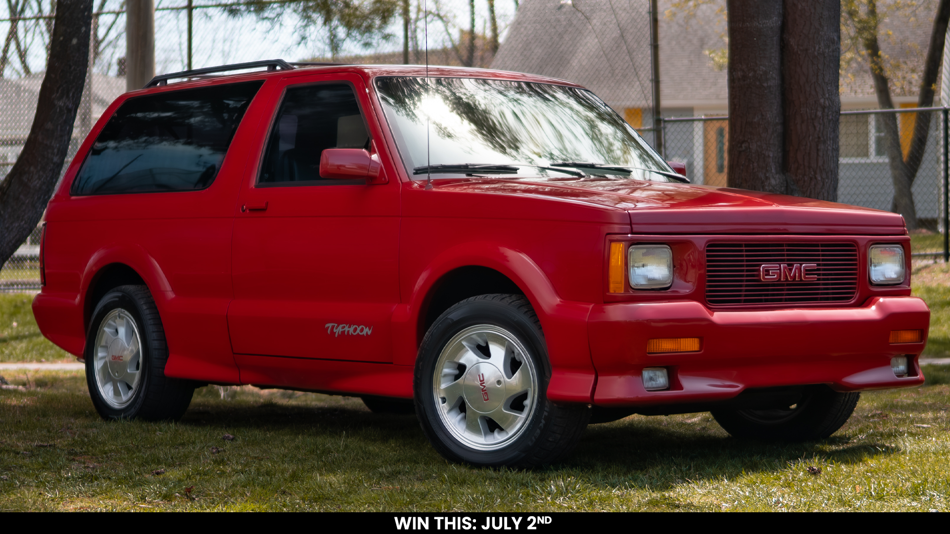 Giveaway Tickets - 1992 GMC Typhoon