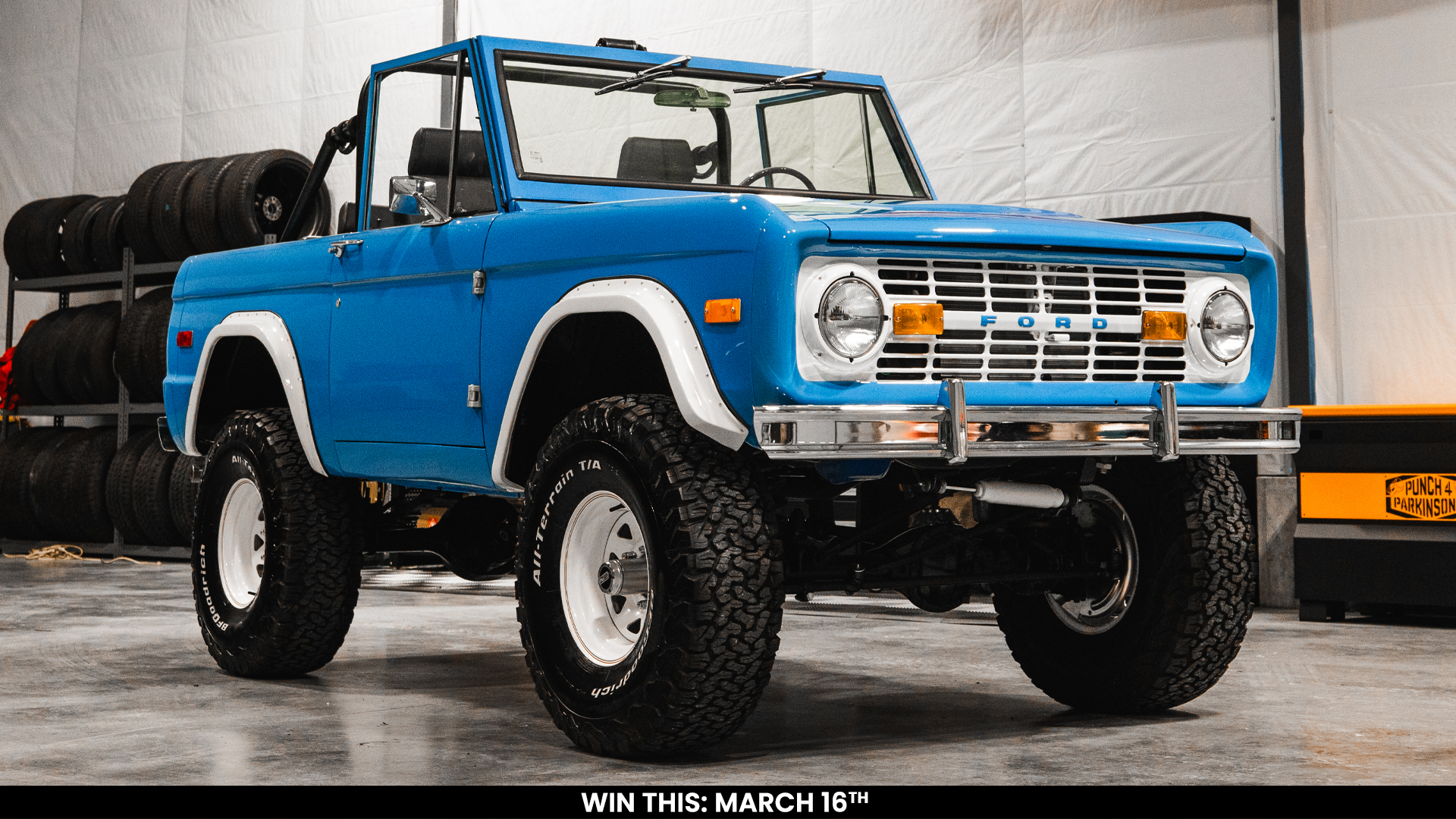 Giveaway Tickets - 1968 Ford Bronco