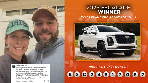 Prize won by Tyler Frame