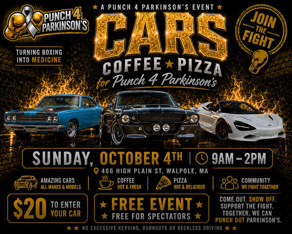 Cars, Coffee & Pizza for Punch 4 Parkinson’s