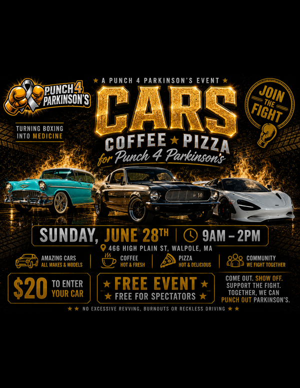 Cars, Coffee & Pizza for Punch 4 Parkinson’s